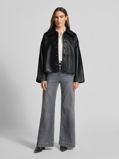 Neo Noir Jacke in Leder-Optik Modell 'Lunara' Black 1