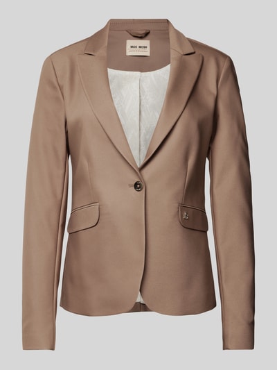 MOS MOSH Blazer mit Label-Applikation Modell 'Blake Night' Mittelbraun 2