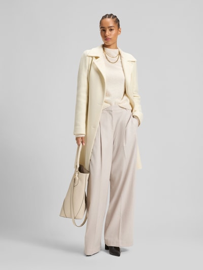 BOSS Sweter z dzianiny o kroju regular fit z mieszanki wełny i kaszmiru model ‘FUBRINA’ Biały 1