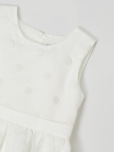 Happy Girls Kleid mit Punktmuster Offwhite 2