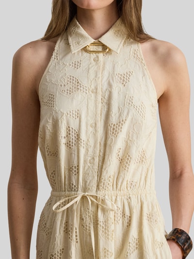 Lauren Ralph Lauren Tailliertes Freizeitkleid aus reiner Baumwolle Sand 3