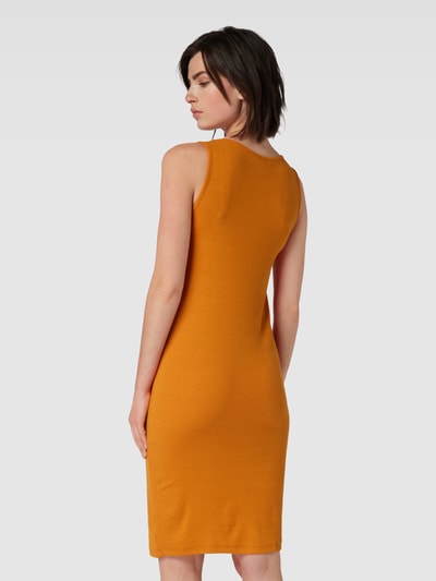 Vero Moda Knielange jurk met knoopsluiting, model 'FLORENTINA' Oranje - 5