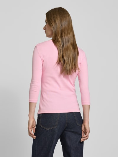 Tommy Hilfiger Slim Fit Langarmshirt aus reiner Baumwolle Pink 5