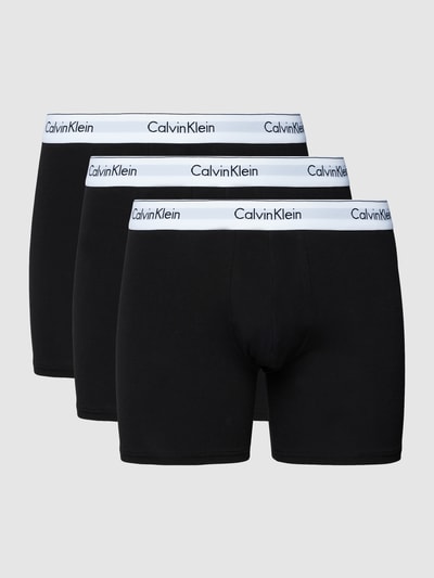 Calvin Klein Underwear Trunks mit Label-Stitching im 3er-Pack Black 2