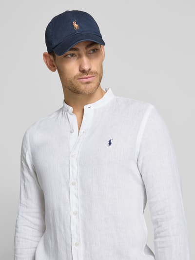 Polo Ralph Lauren Slim Fit Leinenhemd mit Stehkragen Beige 3