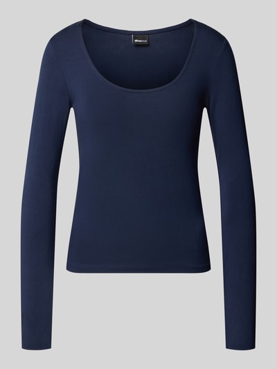 Gina Tricot Longsleeve mit geripptem Rundhalsausschnitt Marine 2