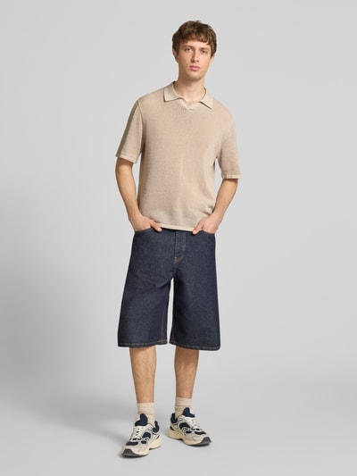 JACK & JONES Regular Fit Strick-Poloshirt Modell 'CASSIS' Beige 1