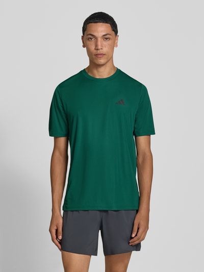 adidas Training Regular Fit Sport-T-Shirt mit Logo-Print Modell 'WE BAS T' Dunkelgruen 4