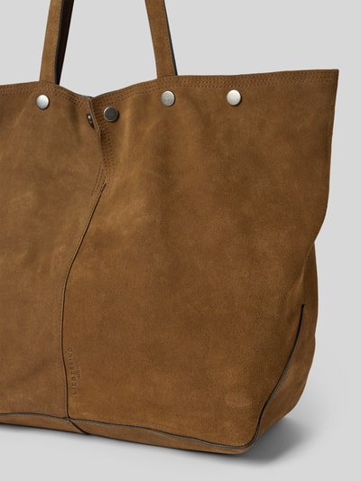 LIEBESKIND BERLIN Torba shopper z imitacji skóry model ‘Rive’ Średniobrązowy 3