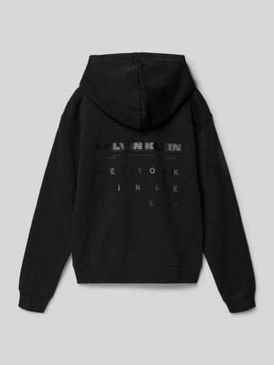 Calvin Klein Jeans Relaxed fit hoodie met logoprint Zwart - 3