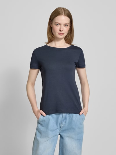 Christian Berg Woman T-shirt met geribde ronde hals Donkergrijs - 4