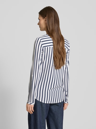 Christian Berg Woman Blouseshirt met borstzakken Donkerblauw - 5