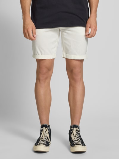 Blend Chino-Shorts aus Leinen-Mix Offwhite 4