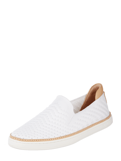 UGG Slip-On Sneaker 'Sammy Chevron' aus Textil Weiss 1