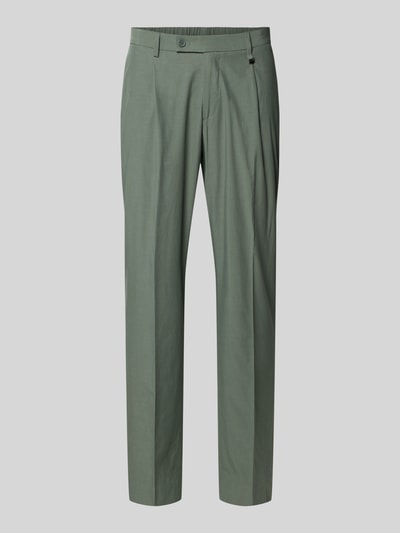 Produktfoto, Regular Fit Hose mit Bügelfalten Modell 'LUIS' von Antony Morato, Mieszanka lyocellu i bawełny, kanty, kieszenie z tyłu, szerokość w rozmiarze 50: 42 cm, długość wewnętrzna nogawki w rozmiarze 50: 77 cm