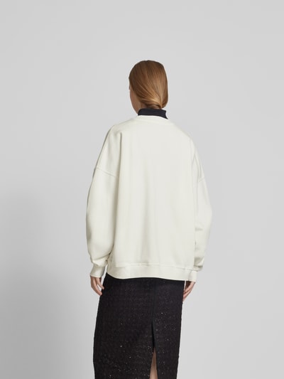 Anine Bing Oversized Sweatshirt mit Label-Detail Offwhite 5