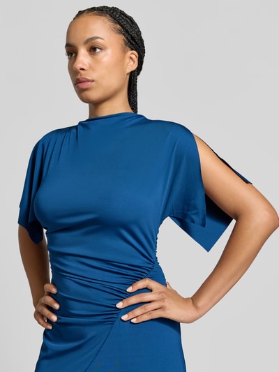Victoria Beckham Abendkleid mit Drapierung Modell 'CAPSLEEVEDRESS' Blau 3