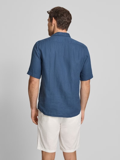 Marc O'Polo Regular Fit Freizeithemd aus reinem Leinen Dunkelblau 5