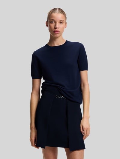 HUGO Regular Fit Pullover aus Schurwoll-Mix Modell 'SESSINAK' Marine 4