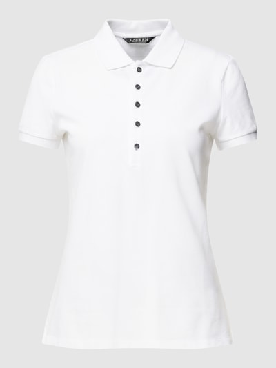 Lauren Ralph Lauren Poloshirt mit Label-Stitching Weiss 2