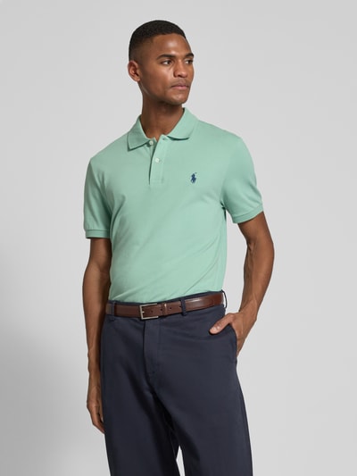 Polo Ralph Lauren Tailored Fit Poloshirt mit Logo-Stitching Mint 4