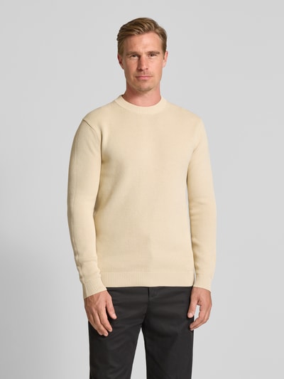 SELECTED HOMME Regular fit gebreide pullover van puur katoen, model 'DANE' Offwhite - 4