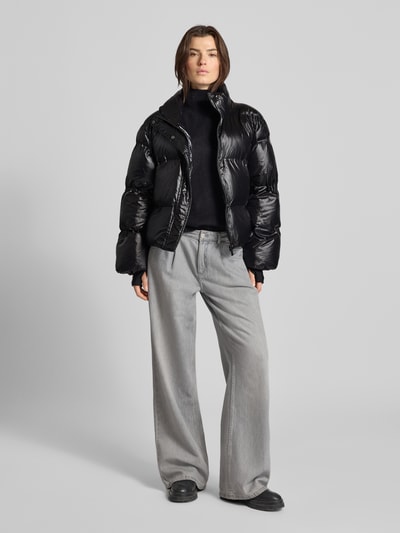 Neo Noir Steppjacke mit Stehkragen Modell 'Rhea' Black 1