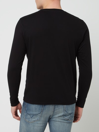 Pepe Jeans Regular Fit Longsleeve mit Logo Modell 'Eggo' Black 5