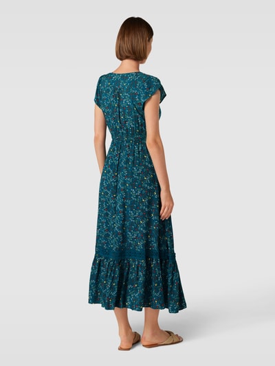 Apricot Midikleid aus Viskose mit floralem Allover-Muster Grün 5