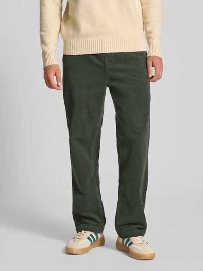 Only & Sons Loose fit corduroy broek van katoenmix, model 'FADE' Lindegroen - 4