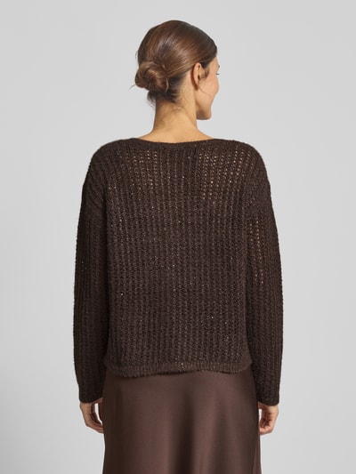 Betty Barclay Sweter z dzianiny z okrągłym dekoltem Ciemnobrązowy 5