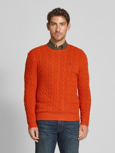 Polo Ralph Lauren Regular Fit Strickpullover aus Woll-Kaschmir-Mix Dunkelorange 4