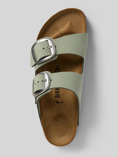Birkenstock Sandalette aus Leder Modell 'Arizona Big Buckle' Hellgruen 3