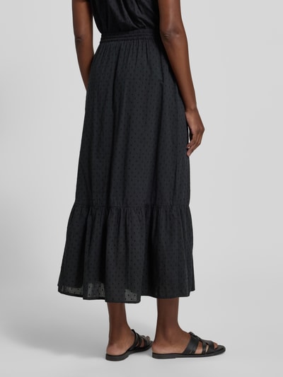 VERO MODA Ausgestellter Maxi-Rock aus reiner Baumwolle Modell 'TRINE' Black 5
