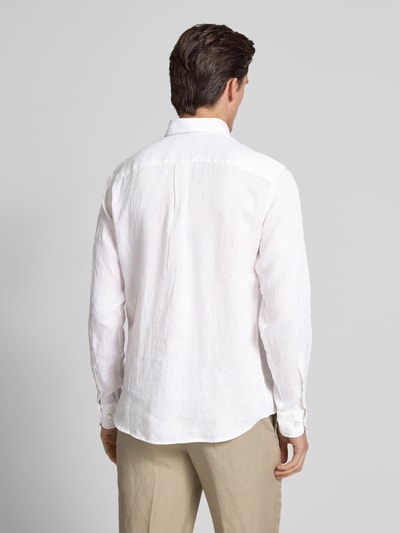 Fynch-Hatton Regular Fit Leinenhemd mit Button-Down-Kragen Weiss 5