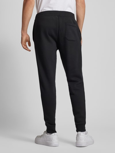 Polo Sport Slim fit sweatpants met labelstitching Zwart - 5