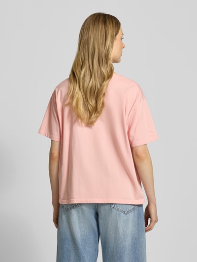 American Vintage T-shirt met ronde hals, model 'FIZVALLEY Roze - 5