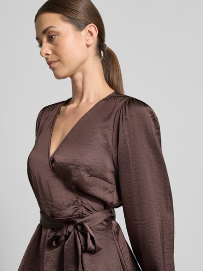 mbyM Bluse mit Viskose-Anteil Modell 'Bibbim' Dunkelbraun 3