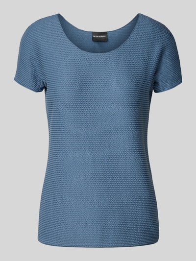 Emporio Armani T-Shirt mit Rundhalsausschnitt Rauchblau 2