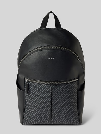 BOSS Rucksack mit Label-Print Modell 'Zair' Black 2