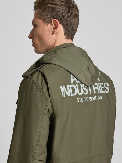 Alpha Industries Jack met opstaande kraag, model 'M-65' Olijfgroen - 3