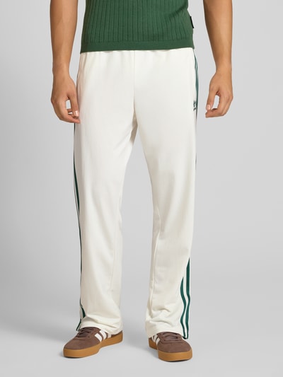 adidas Originals Flared sweatpants met elastische band, model 'FIREBIRD' Wit - 4