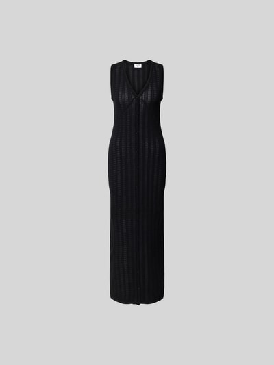 Filippa K Maxikleid in Strick-Optik Black 2