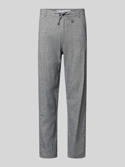 Selected Homme Slim Fit Hose aus Baumwoll-Leinen-Mix Modell 'BRODY' Hellblau 2
