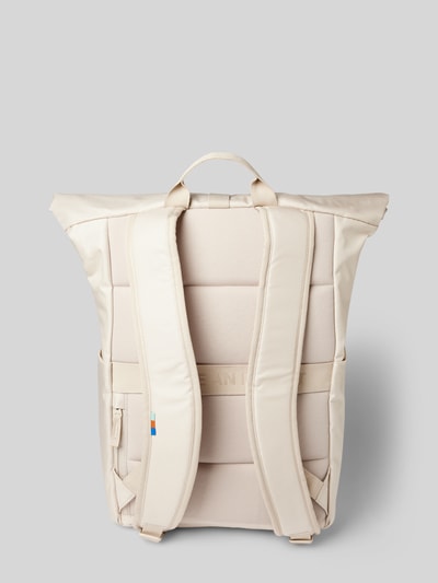 Gotbag Rucksack mit Label-Print Modell 'Rolltop Easy' Offwhite 4