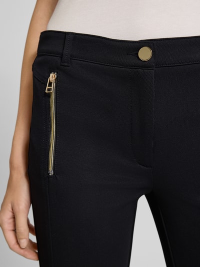 Christian Berg Woman Slim Fit Stoffhose mit Paspeltaschen Black 3