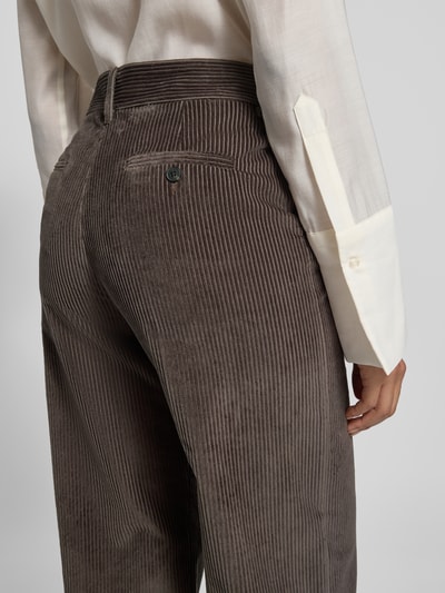 Weekend Max Mara Wide Leg Cordhose aus reiner Baumwolle Modell 'TANIA' Schoko 3