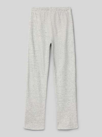 Productfoto, Sweatpants met Label-Stitching van CHAMPION in lichtgrijs katoenmix, regular fit, elastische tailleband met tunnelkoord, binnenbeenlengte 64 cm maat 140