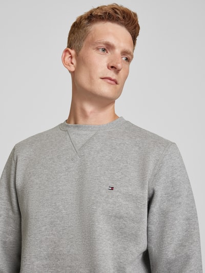 Tommy Hilfiger Sweatshirt mit Label-Stitching Hellgrau 3