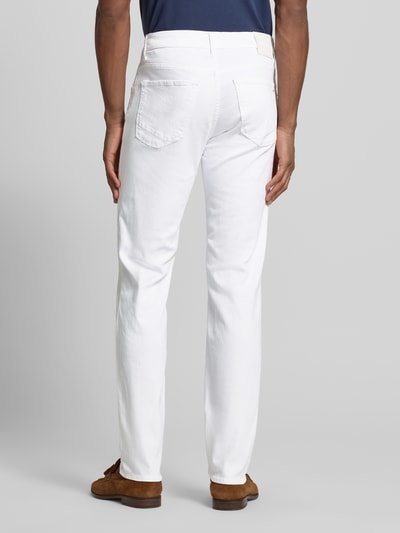 Brax Slim Fit Jeans mit Eingrifftaschen Modell 'Chuck' Weiss 5